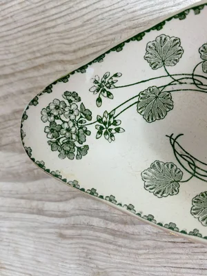 Antique French Ravier Dishes | Sarreguemines Gien Terre de Fer